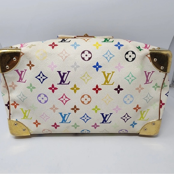 SOLD. Louis Vuitton White Murakami Speedy 30 - Picture 10 of 14